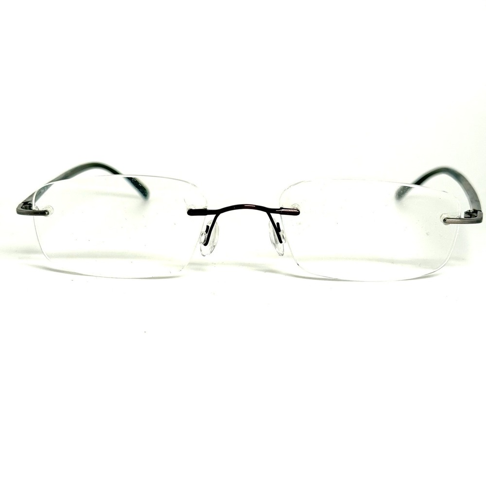 Marchon Airlock 2 Rimless Eyeglasses Gunmetal 770/44 034 51-20-135 Italy